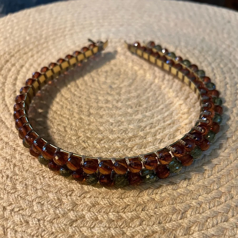 Pair of Vintage Crystal Headbands